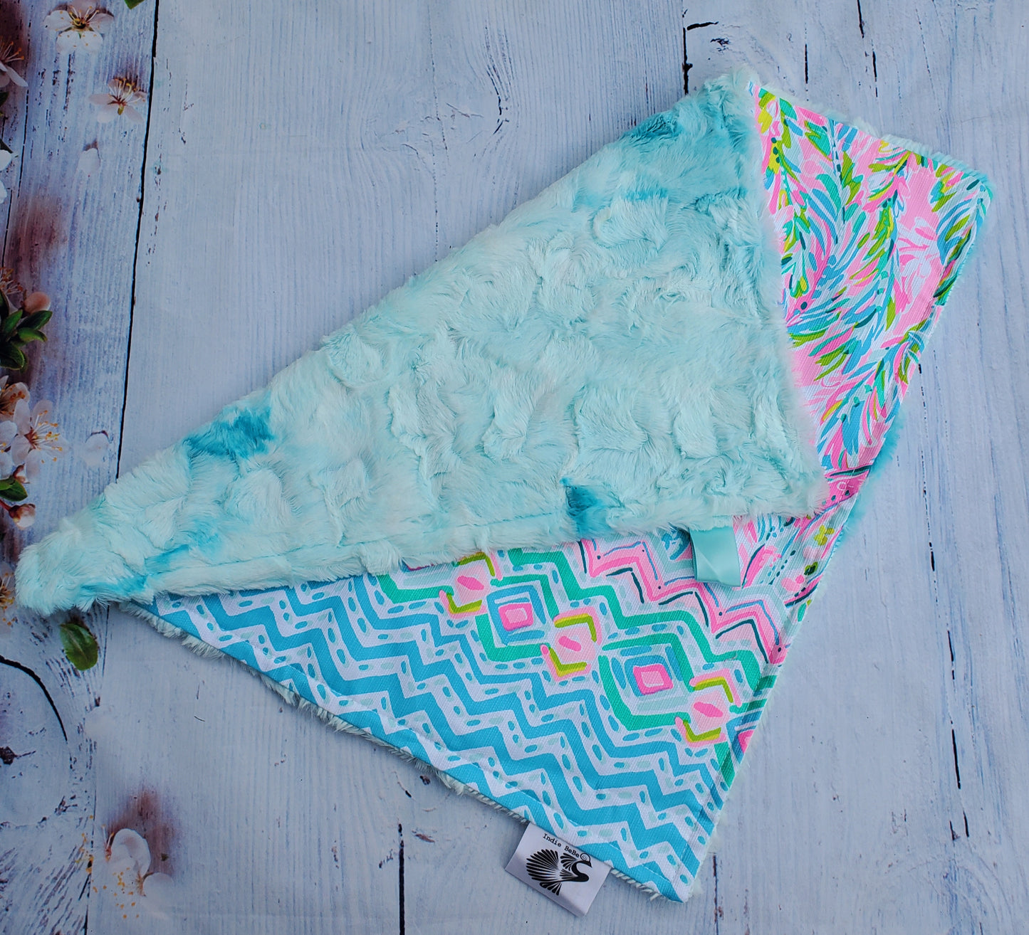 Lovey for Babies, Security Blanket, Minky Lovey, Baby Lovey Blanket, Minky Lovey Blanket, Ready to Ship, Baby Shower Gift, Lilly Mermaids