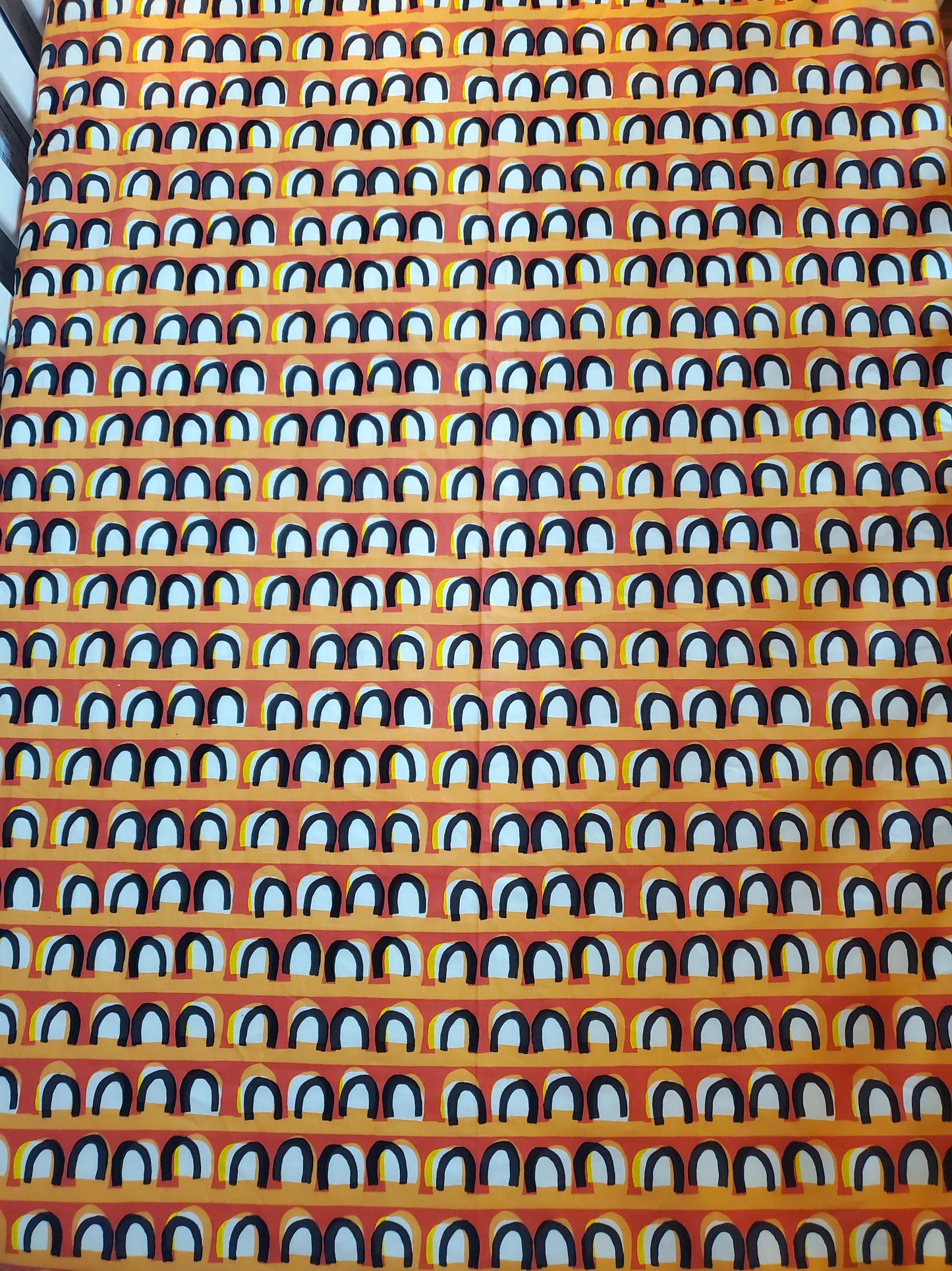 Crib Bedding, Black and Orange Rainbow, Crib Sheet, Crib Sheet Boho, Nursery Bedding, Nursery Decor, Baby Shower Gift, Boho Rainbow Bedding (Copy)