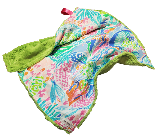 Lovey for Babies, Security Blanket, Minky Lovey, Baby Lovey Blanket, Minky Lovey Blanket, Ready to Ship, Baby Shower Gift, Lilly Mermaids