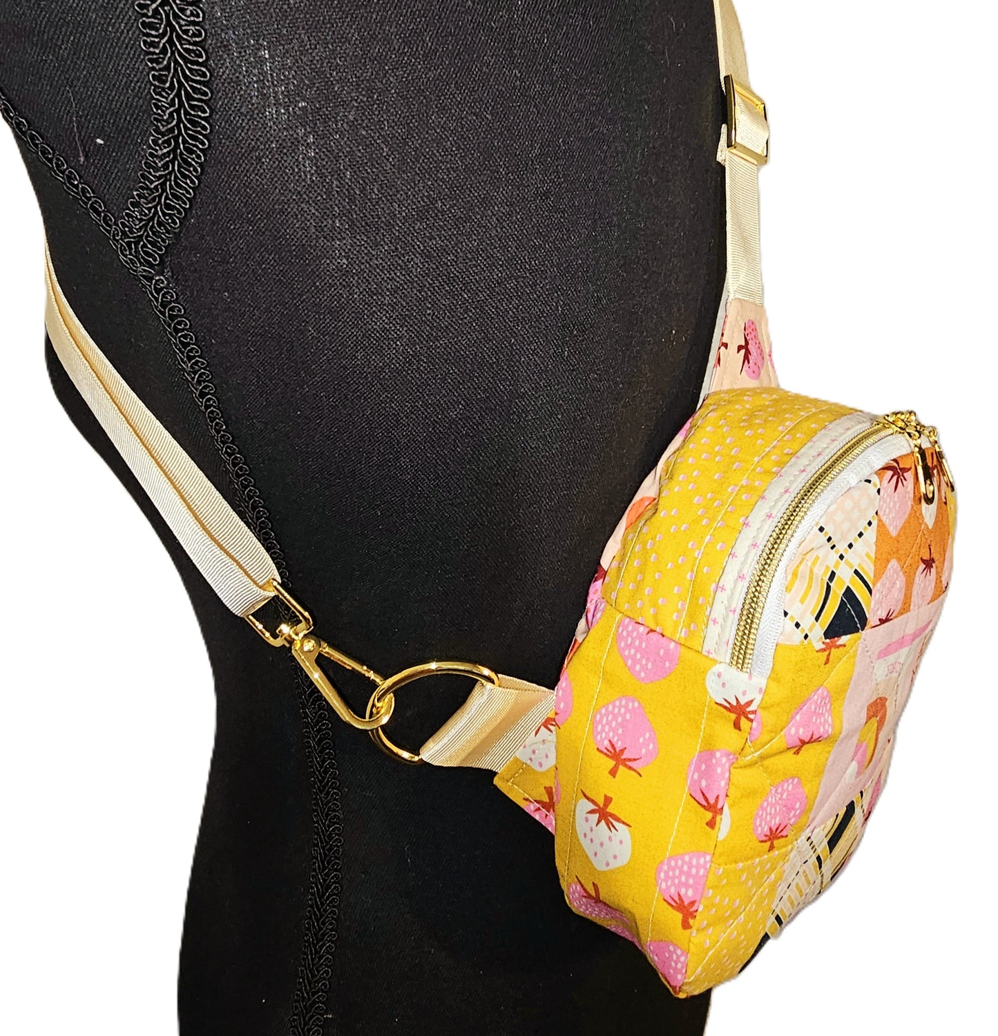 Mini Sling Backpack, Crossbody Backpack, Patchwork Purse, Ruby Star Society, Gift for Girls, Christmas Gift, Elixir Mushrooms, Mav Sling