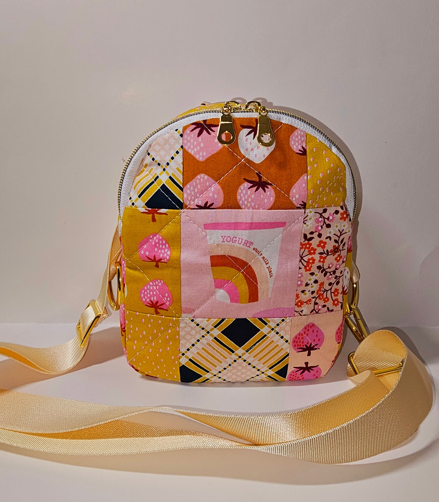 Mini Sling Backpack, Crossbody Backpack, Patchwork Purse, Ruby Star Society, Gift for Girls, Christmas Gift, Elixir Mushrooms, Mav Sling
