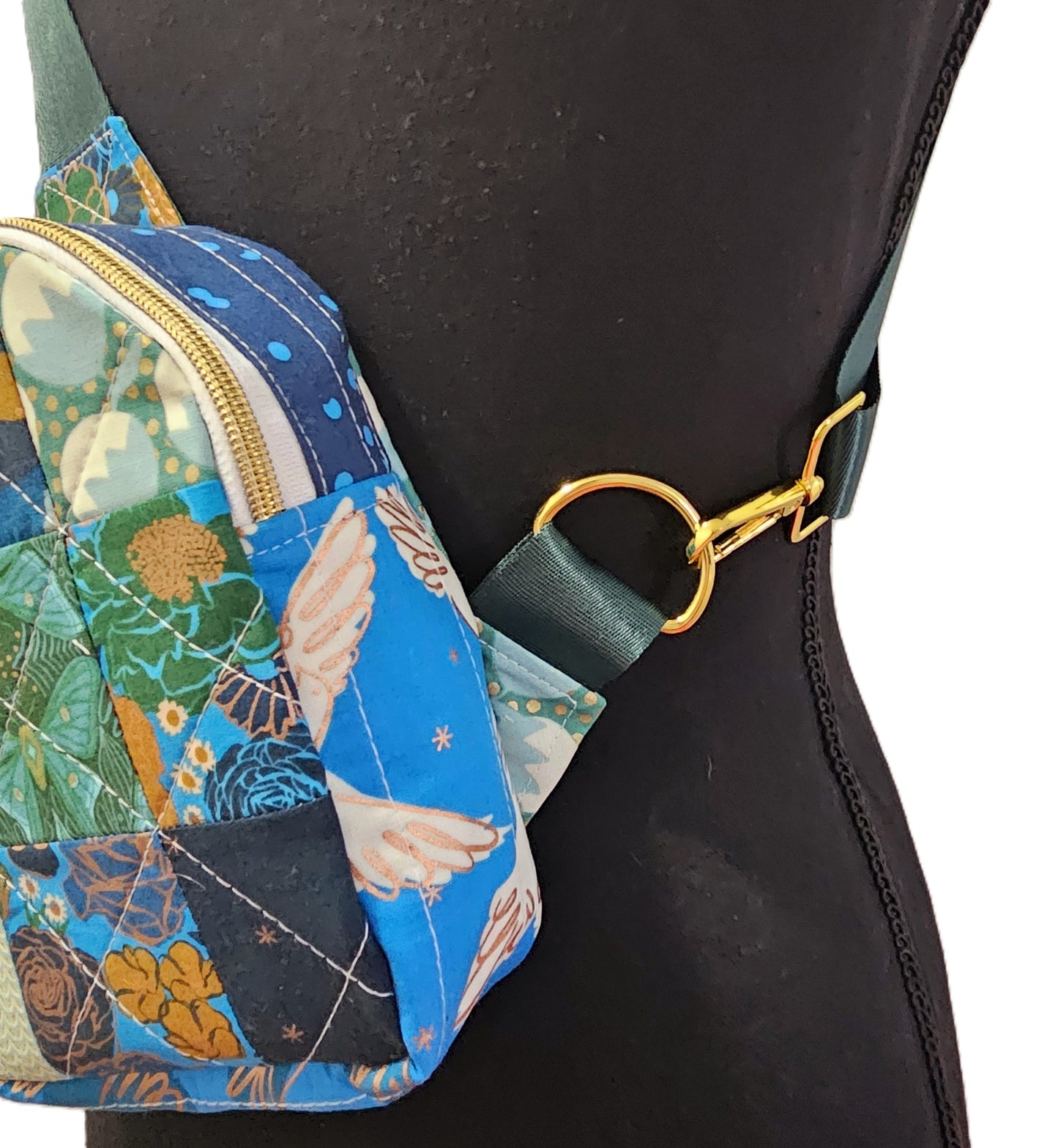 Mini Sling Backpack, Crossbody Backpack, Patchwork Purse, Ruby Star Society, Gift for Girls, Christmas Gift, Elixir Mushrooms, Mav Sling