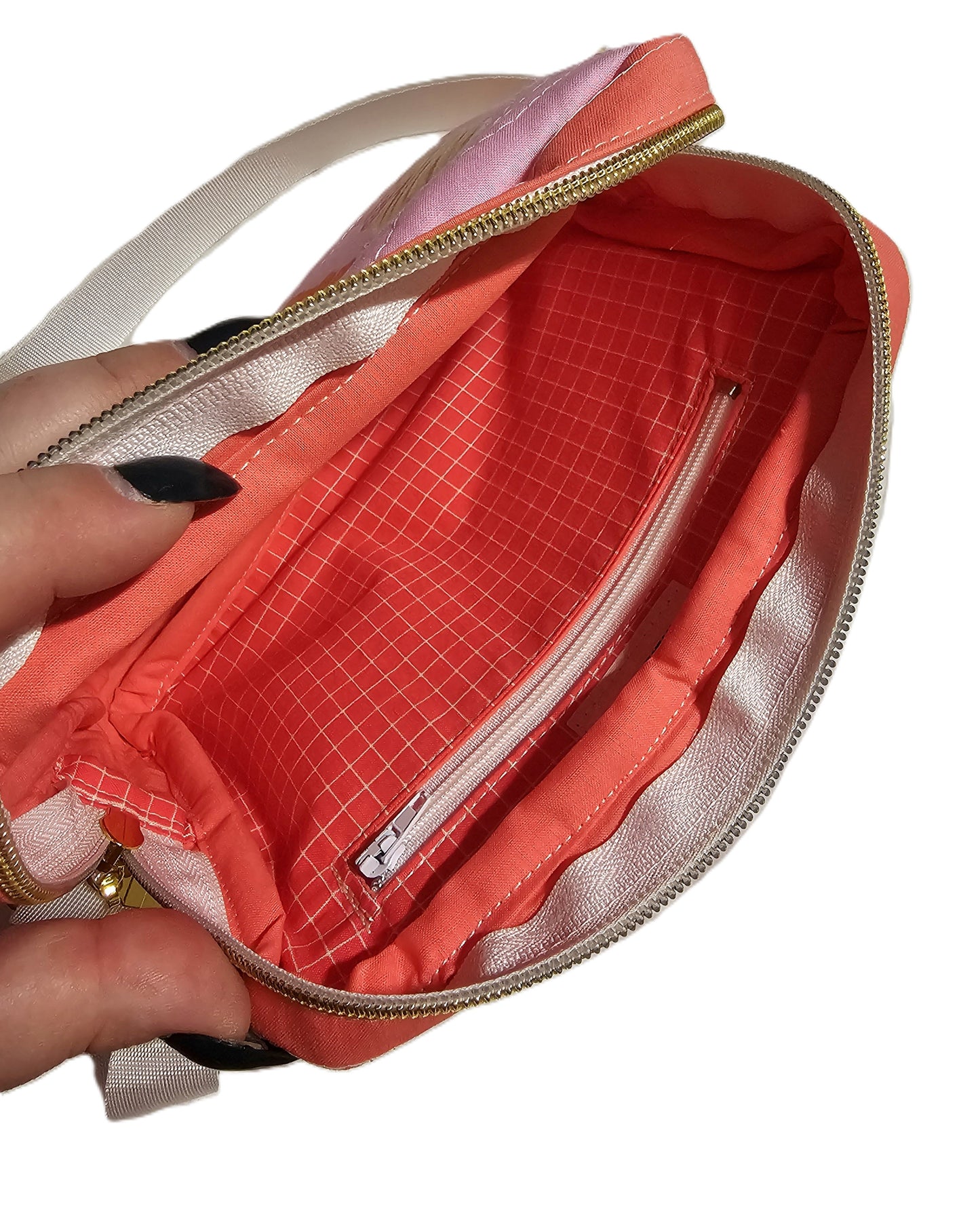 Crossbody Purse, Ruby Star Society, Gift for Girls, Bee Purse, Quilted Bag, Handmade Crossbody, Pink and Navy, Rose Gold Bag, Bee Crossbody