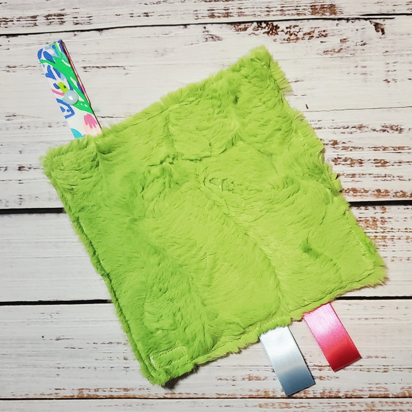 Crinkle Lovey, Pacifier Lovey, Mini Lovey, Lilly Mermaids Cove, Pacifier Keeper, Baby Blanket, Baby Gift for Girl, Baby Shower Gift