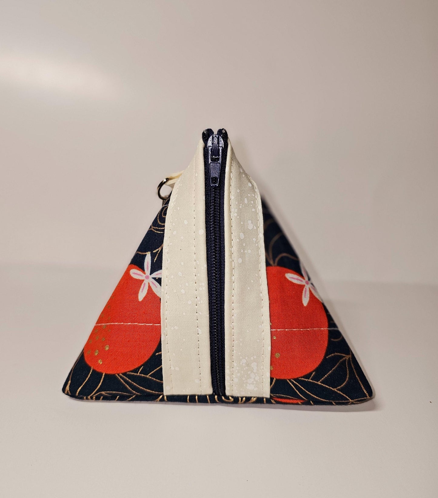 Pyramid Zippered Pouch, Coin Purse, Gifts for Her, Ruby Star Society, Quilted Pouch, Christmas Gift, Stocking Stuffers, Strawberry Pouch