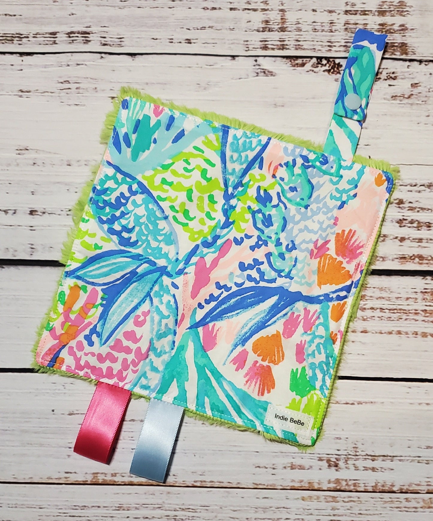 Crinkle Lovey, Pacifier Lovey, Mini Lovey, Lilly Mermaids Cove, Pacifier Keeper, Baby Blanket, Baby Gift for Girl, Baby Shower Gift