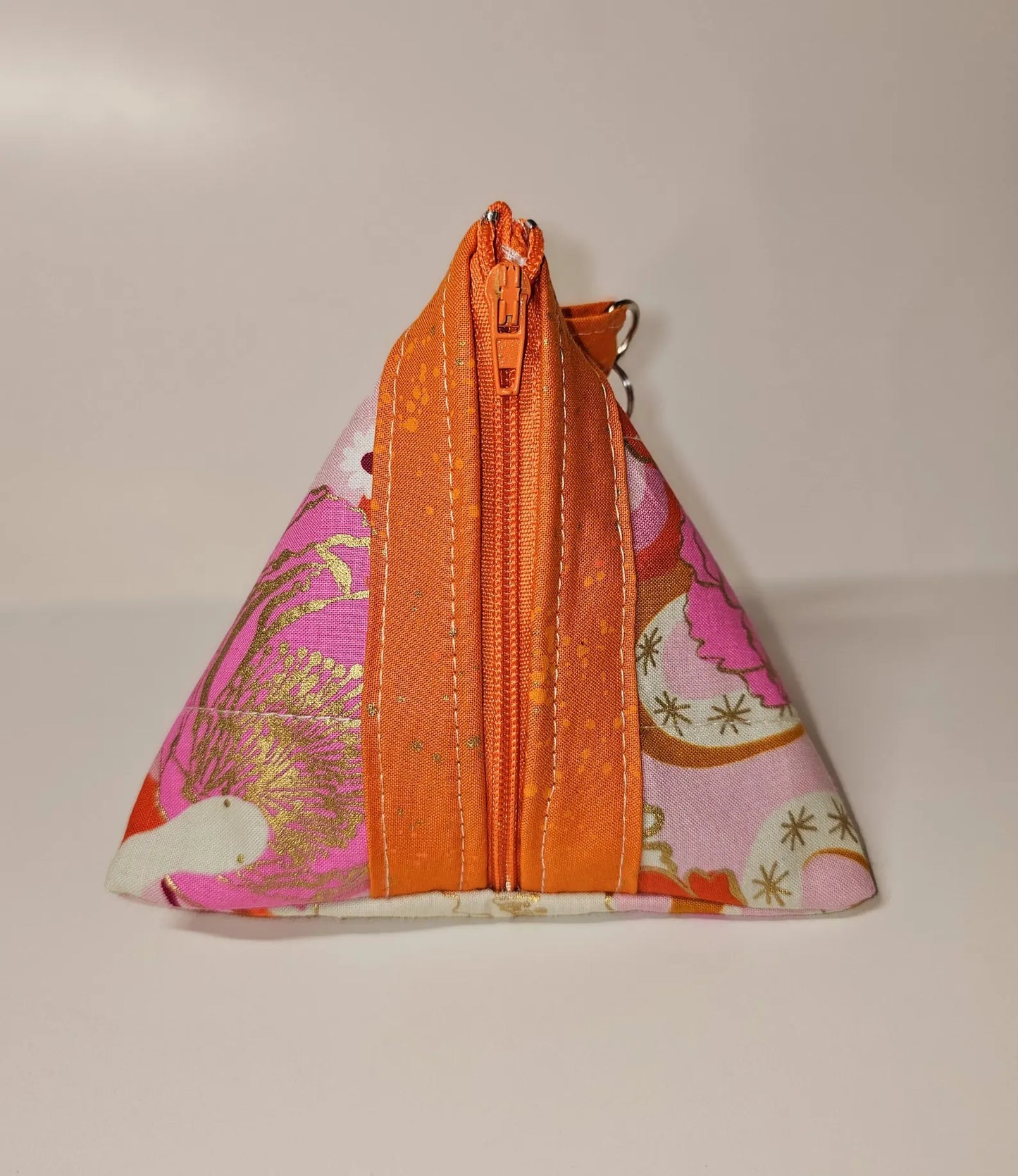 Pyramid Zippered Pouch, Coin Purse, Gifts for Her, Ruby Star Society, Quilted Pouch, Christmas Gift, Stocking Stuffers, Floral