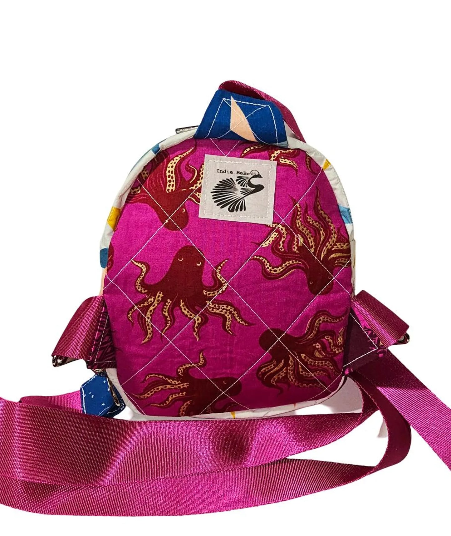 Mini Sling Backpack, Crossbody Backpack, Patchwork Purse, Ruby Star Society, Gift for Girls, Christmas Gift, Strawberry & Friends, Mav Sling