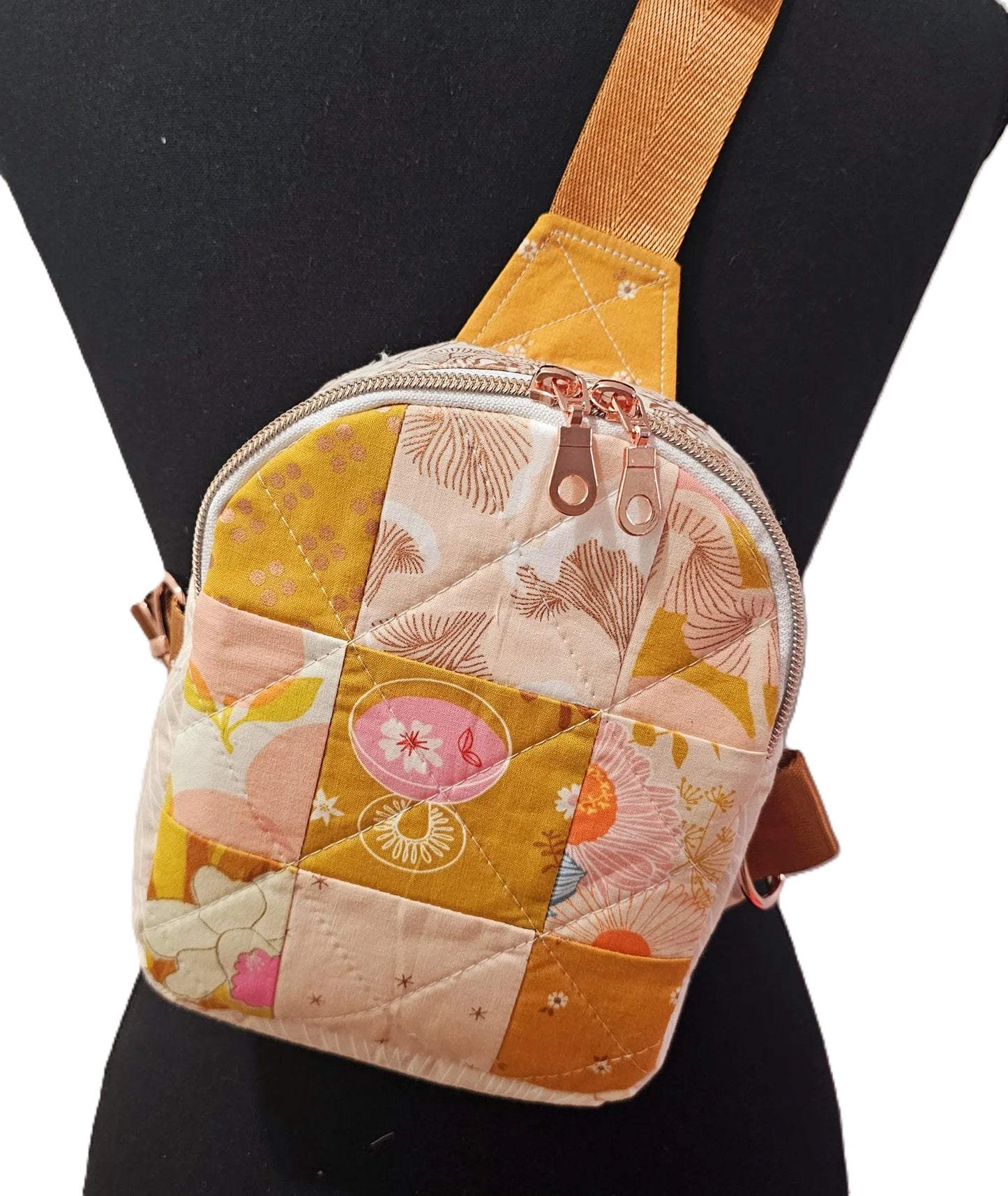 Mini Sling Backpack, Crossbody Backpack, Patchwork Purse, Ruby Star Society, Gift for Girls, Christmas Gift, Elixir Mushrooms, Mav Sling