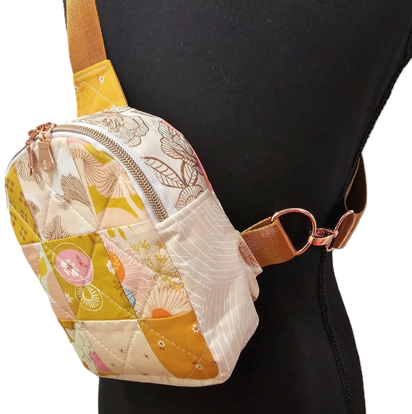 Mini Sling Backpack, Crossbody Backpack, Patchwork Purse, Ruby Star Society, Gift for Girls, Christmas Gift, Elixir Mushrooms, Mav Sling