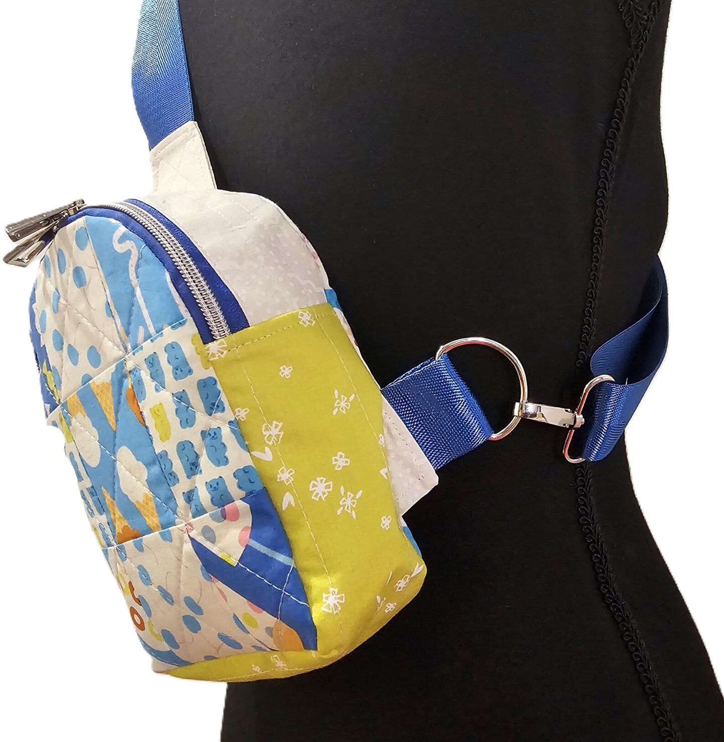 Mini Sling Backpack, Crossbody Backpack, Patchwork Purse, Ruby Star Society, Gift for Girls, Christmas Gift, Sugar Cone, Candy Bag Mav Sling