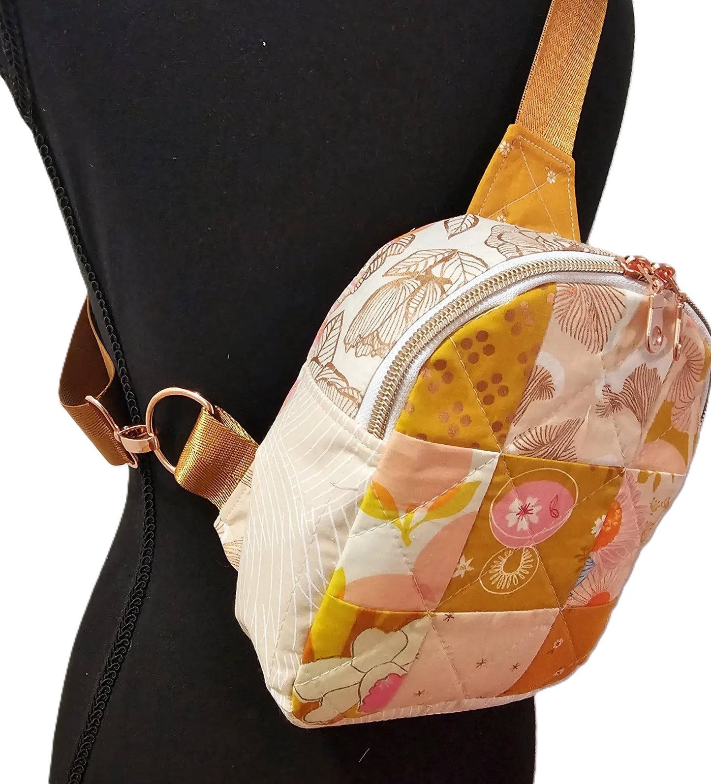 Mini Sling Backpack, Crossbody Backpack, Patchwork Purse, Ruby Star Society, Gift for Girls, Christmas Gift, Elixir Mushrooms, Mav Sling