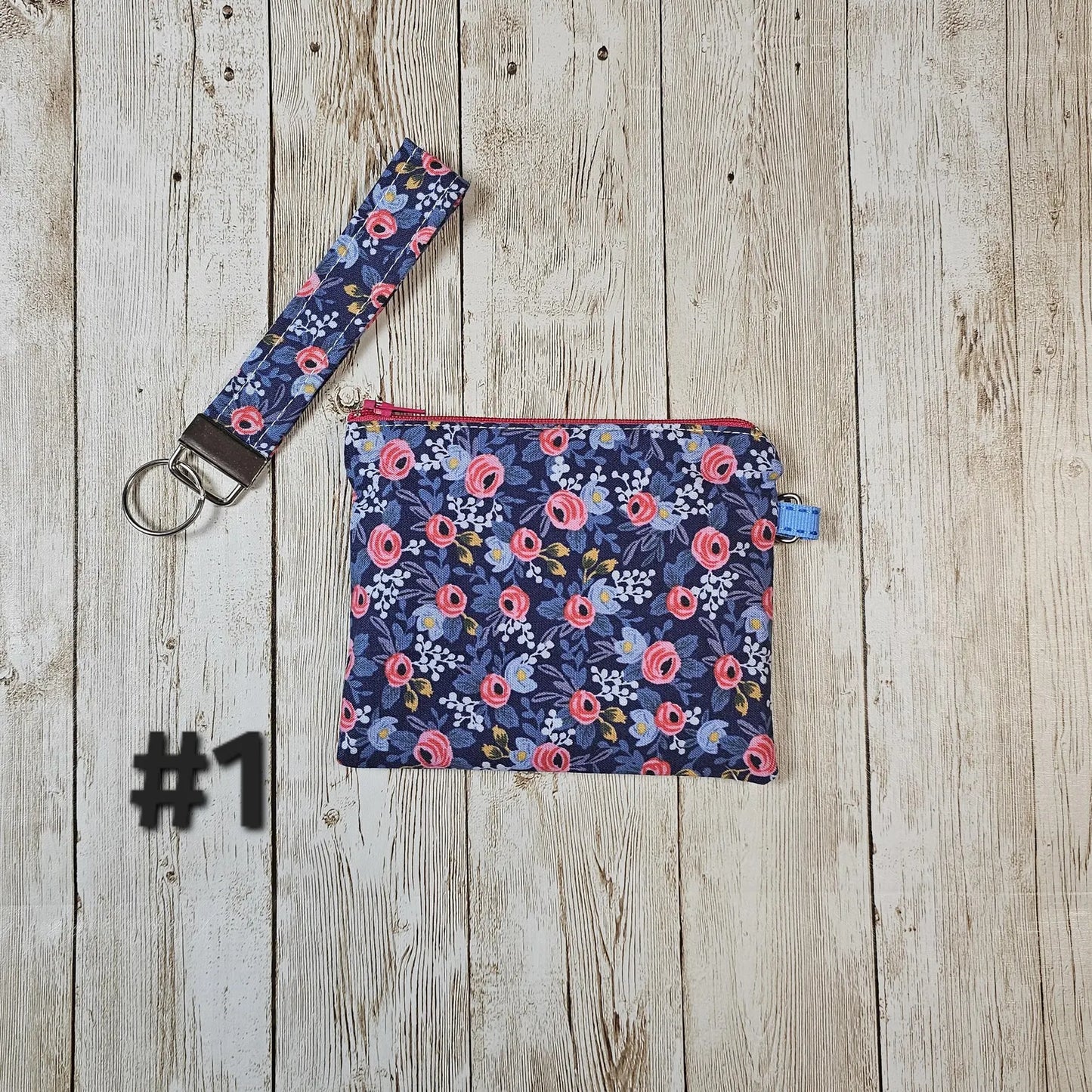 Small Fabric Zipper Pouch, Purse organizer, Tiny Floral Pouch, Handmade Lined Zipper Pouch, Gift Card Bag, Floral Bag, Tiny Floral Pouch