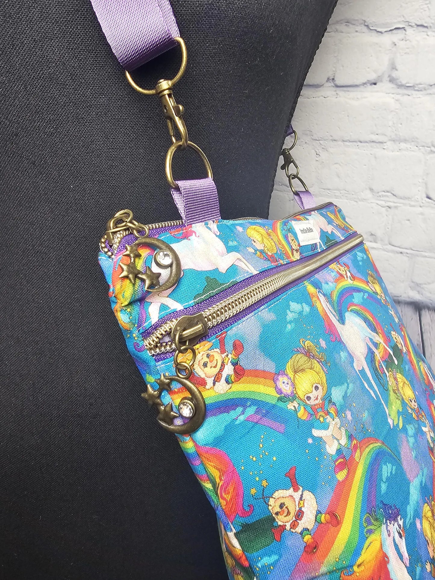 Crossbody Purse, Vintage Rainbow Brite, Gift for Girls, Christmas Gift, Rainbow Brite Gift, 1980s Gift, Rainbow Brite Crossbody