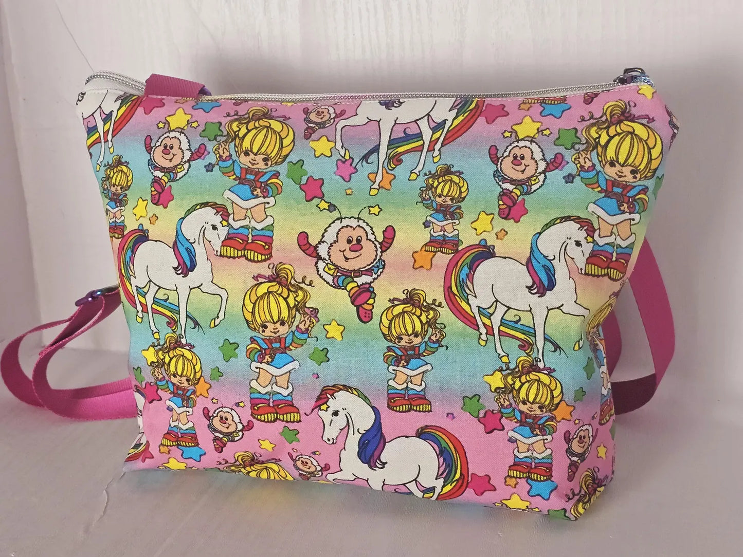 Crossbody Purse, Vintage Rainbow Brite, Gift for Girls, Christmas Gift, Rainbow Brite Gift, 1980s Gift, Rainbow Brite Crossbody