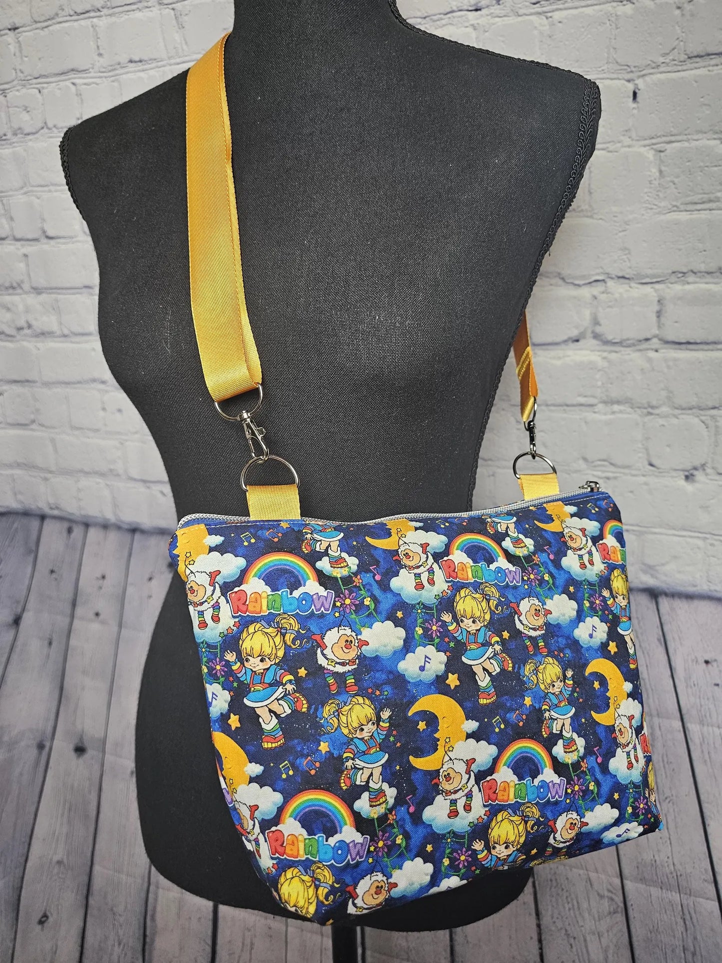 Crossbody Purse, Vintage Rainbow Brite, Gift for Girls, Christmas Gift, Rainbow Brite Gift, 1980s Gift, Rainbow Brite Crossbody