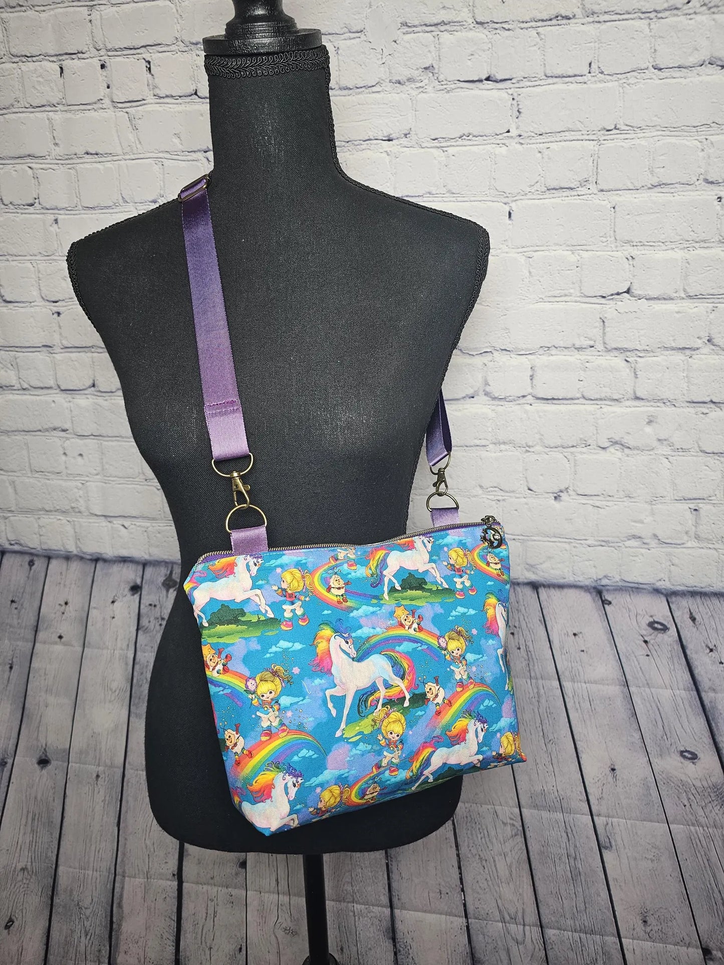 Crossbody Purse, Vintage Rainbow Brite, Gift for Girls, Christmas Gift, Rainbow Brite Gift, 1980s Gift, Rainbow Brite Crossbody