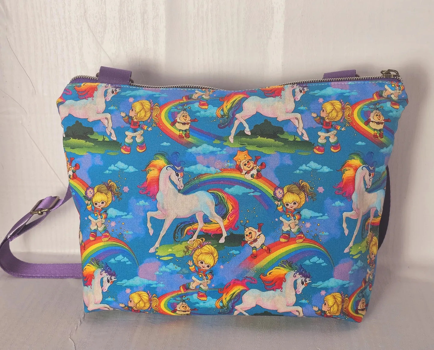 Crossbody Purse, Vintage Rainbow Brite, Gift for Girls, Christmas Gift, Rainbow Brite Gift, 1980s Gift, Rainbow Brite Crossbody