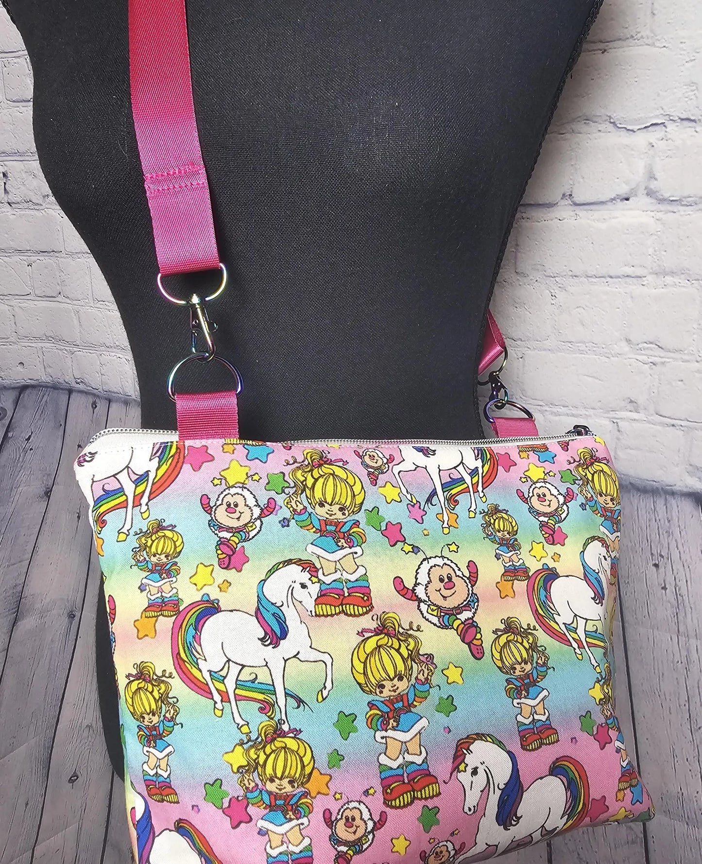 Crossbody Purse, Vintage Rainbow Brite, Gift for Girls, Christmas Gift, Rainbow Brite Gift, 1980s Gift, Rainbow Brite Crossbody