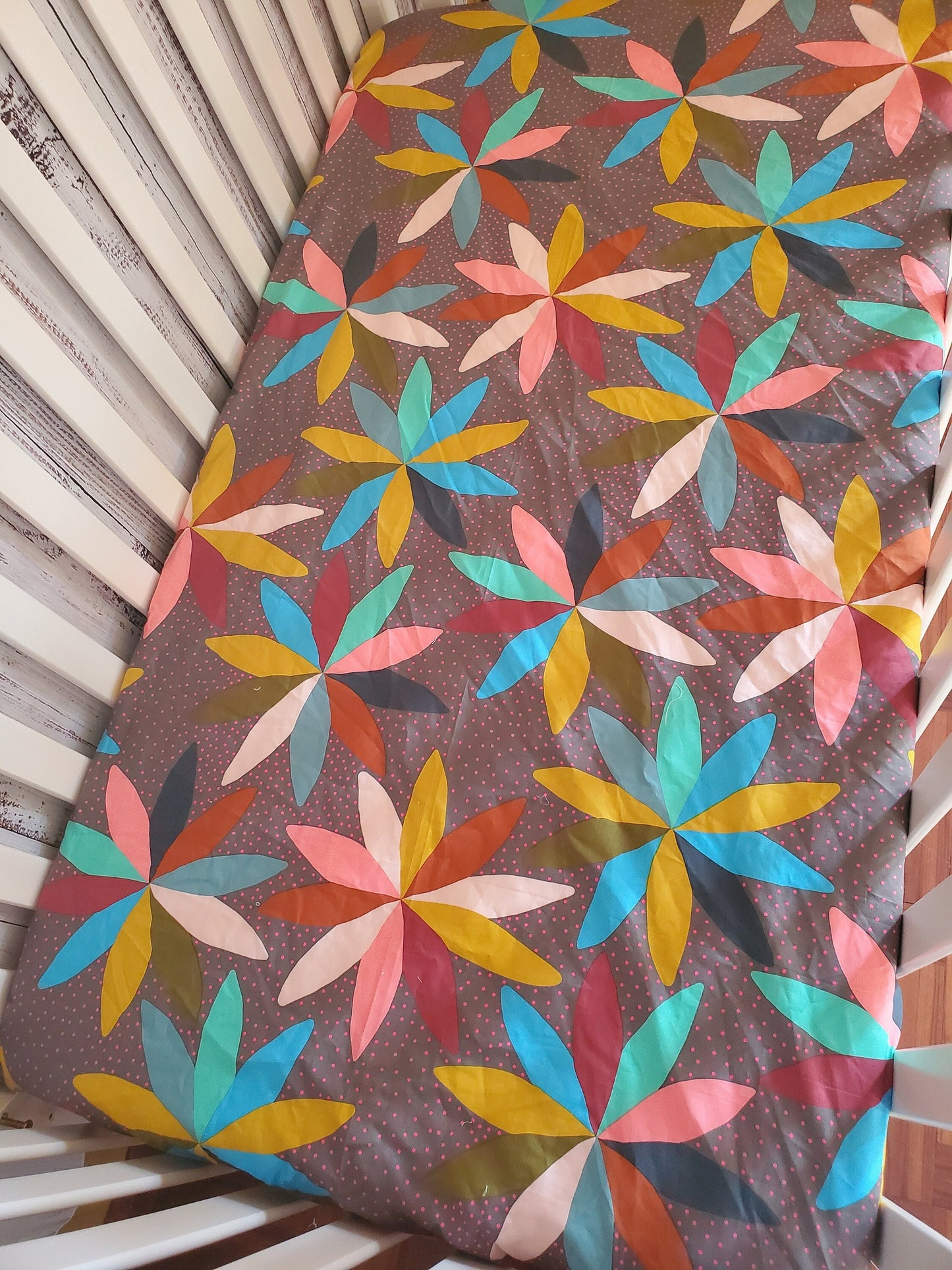 Crib Bedding, Bohemian Crib Sheet, Crib Sheet, Crib Sheet Boho, Nursery Bedding, Nursery Decor, Baby Shower Gift, Boho Floral Crib Bedding