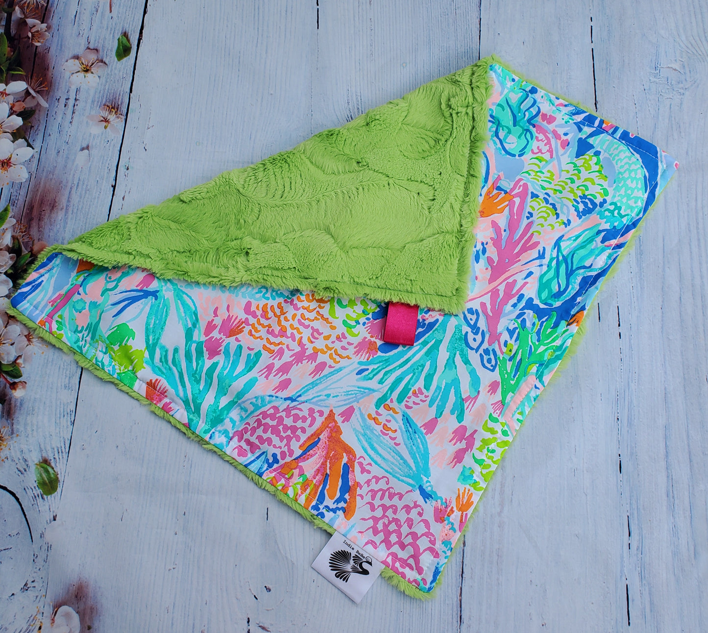 Lovey for Babies, Security Blanket, Minky Lovey, Baby Lovey Blanket, Minky Lovey Blanket, Ready to Ship, Baby Shower Gift, Lilly Mermaids