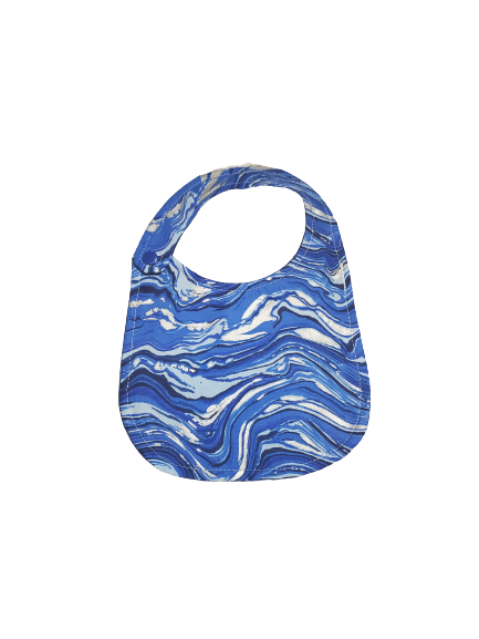 Handmade Baby Bib, Geode Bib, Blue Baby Bib, Baby Shower Gift, Gift for Babies