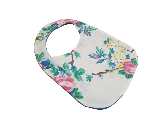 Handmade Baby Bib, Vintage Floral Bib, Boho Baby Bib, Baby Shower Gift, Gift for Babies
