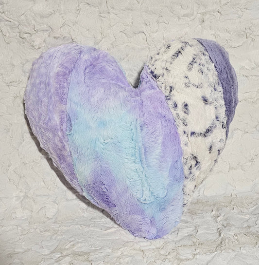 Patchwork Pillow, Heart Pillow Plushy, Gift for Girls, Tie Dye Heart Pillow, Boho Valentine Gift, Heart Surgery Pillow,  Heart Cushion