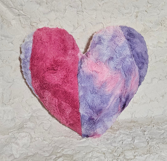 Patchwork Pillow, Heart Pillow Plushy, Gift for Girls, Tie Dye Heart Pillow, Boho Valentine Gift, Heart Surgery Pillow,  Heart Cushion