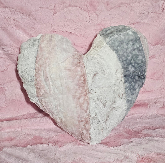 Patchwork Pillow, Heart Pillow Plushy, Gift for Girls, Tie Dye Heart Pillow, Boho Valentine Gift, Heart Surgery Pillow,  Heart Cushion