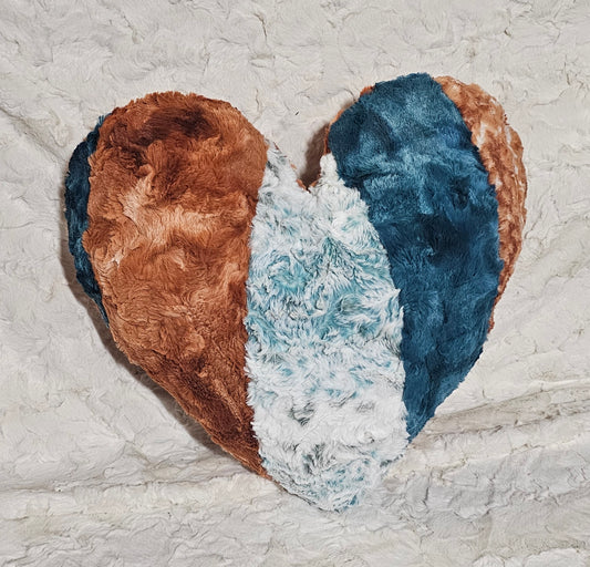 Patchwork Pillow, Heart Pillow Plushy, Gift for Girls, Tie Dye Heart Pillow, Boho Valentine Gift, Heart Surgery Pillow,  Heart Cushion
