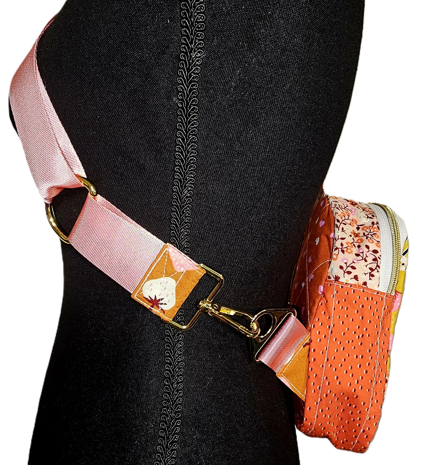 Mini Sling Backpack, Crossbody Backpack, Patchwork Purse, Ruby Star Society, Gift for Girls, Christmas Gift, Strawberry & Friends, Mav Sling