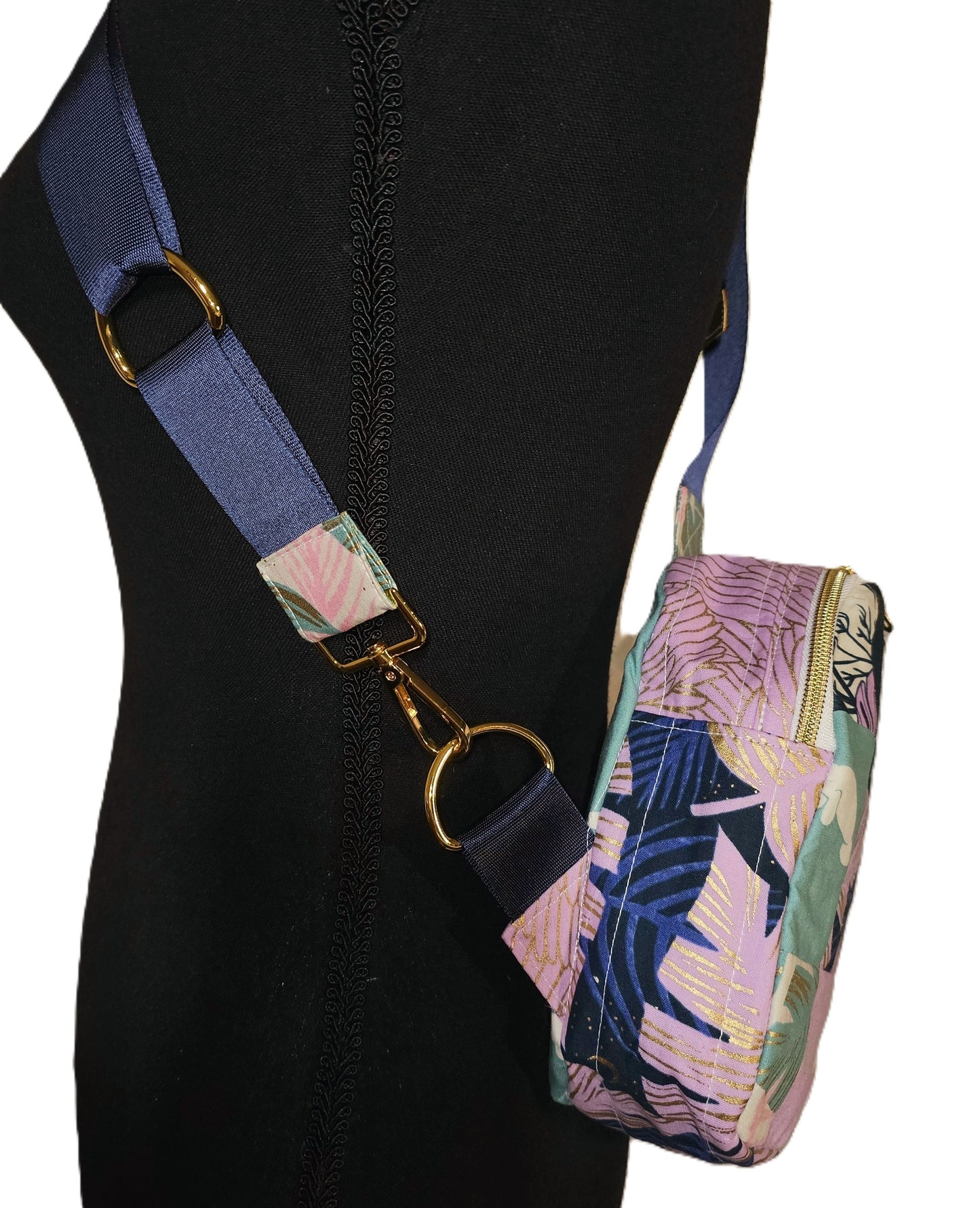 Mini Sling Backpack, Crossbody Backpack, Patchwork Purse, Ruby Star Society, Gift for Girls, Christmas Gift, Strawberry & Friends, Mav Sling