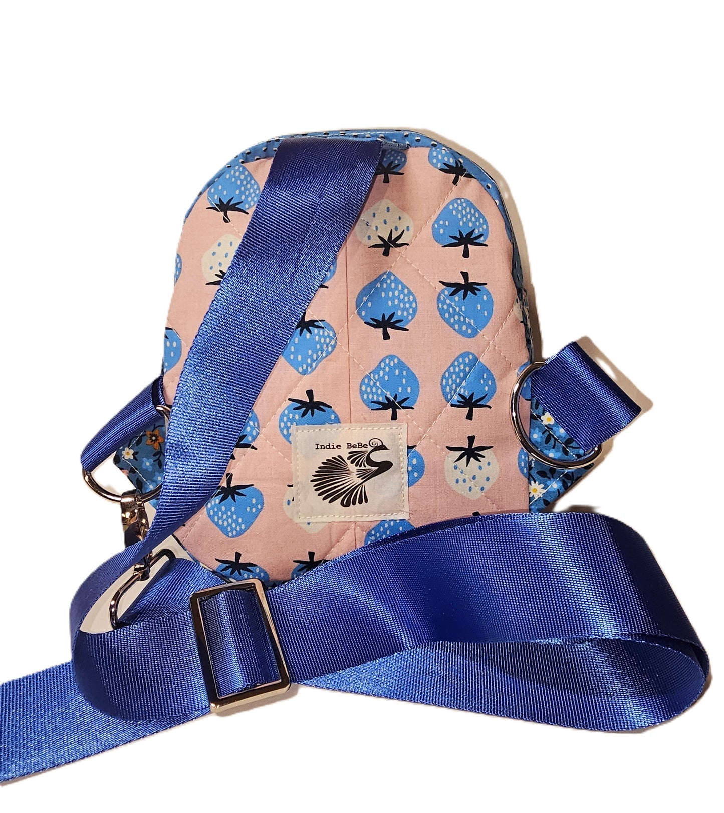 Mini Sling Backpack, Crossbody Backpack, Patchwork Purse, Ruby Star Society, Gift for Girls, Christmas Gift, Strawberry & Friends, Mav Sling