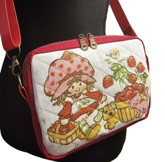 Crossbody Purse, Vintage Strawberry Shortcake, Gift for Girls, Christmas Gift, Strawberry Shortcake Gift, 1980s Gift, Strawberry Crossbody