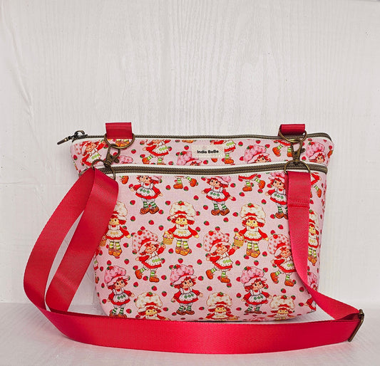 Crossbody Purse, Vintage Strawberry Shortcake, Gift for Girls, Christmas Gift, Strawberry Shortcake Gift, 1980s Gift, Strawberry Crossbody