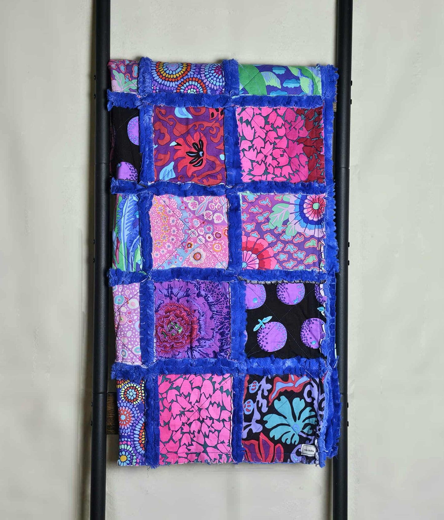 Patchwork Crib Quilt, Handmade Quilt, Floral Quilt, , Baby Quilt, Security Blanket, Boho Quilt, Kaffe Fasset, Baby Shower Gift