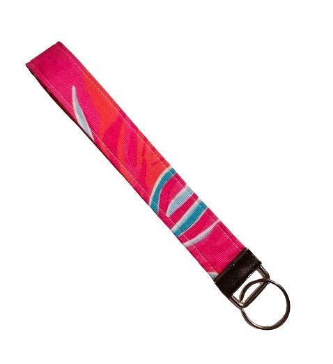 Key Fob Keychain, Keychain Wristlet, Lilly Fabric, Key Wristlet,  Fabric Keychain, Wristlet Keyfob, Wristlet Keychain, Gift for Her, Preppy