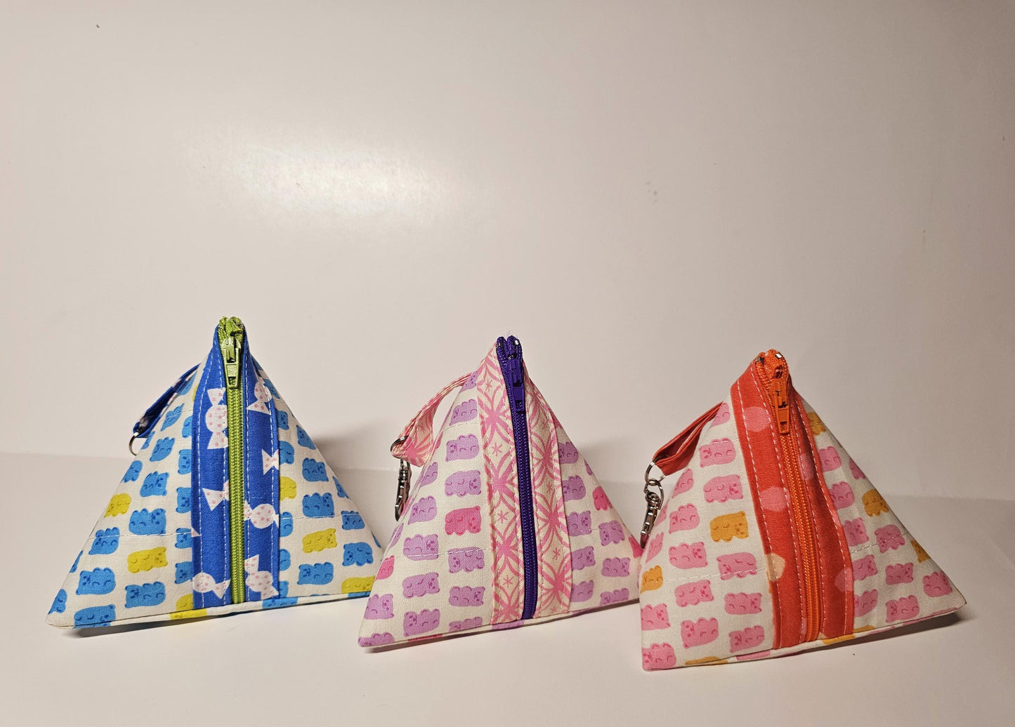 Pyramid Zippered Pouch, Coin Purse, Gifts for Her, Unique Gift, Ruby Star Society, Quilted Pouch, Christmas Gift, Stocking Stuffers, Floral