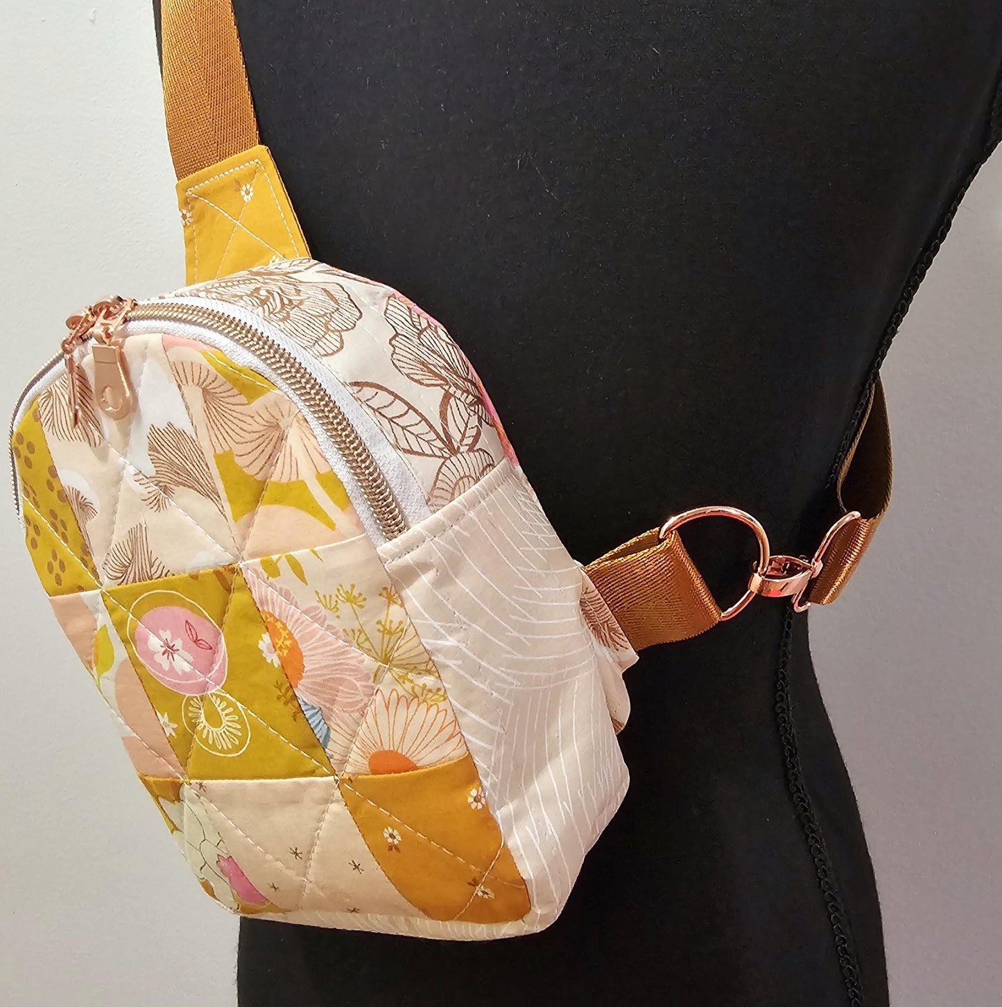 Mini Sling Backpack, Crossbody Backpack, Patchwork Purse, Ruby Star Society, Gift for Girls, Christmas Gift, Elixir Mushrooms, Mav Sling