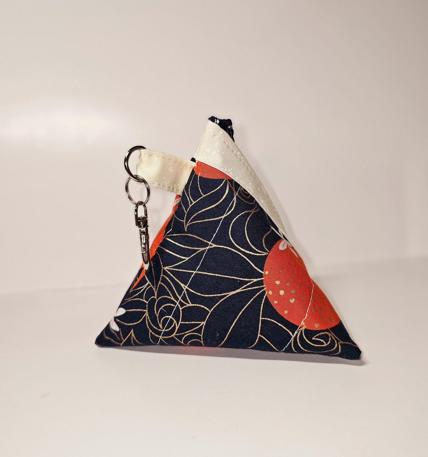 Pyramid Zippered Pouch, Coin Purse, Gifts for Her, Ruby Star Society, Quilted Pouch, Christmas Gift, Stocking Stuffers, Strawberry Pouch