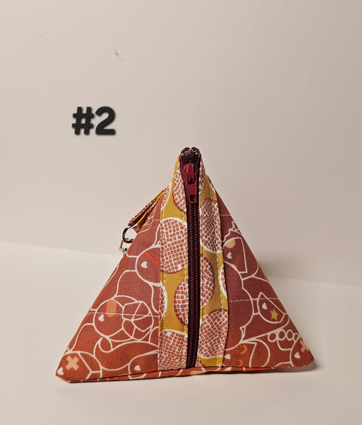 Pyramid Zippered Pouch, Coin Purse, Gifts for Her, Unique Gift, Ruby Star Society, Quilted Pouch, Christmas Gift, Stocking Stuffers, Floral