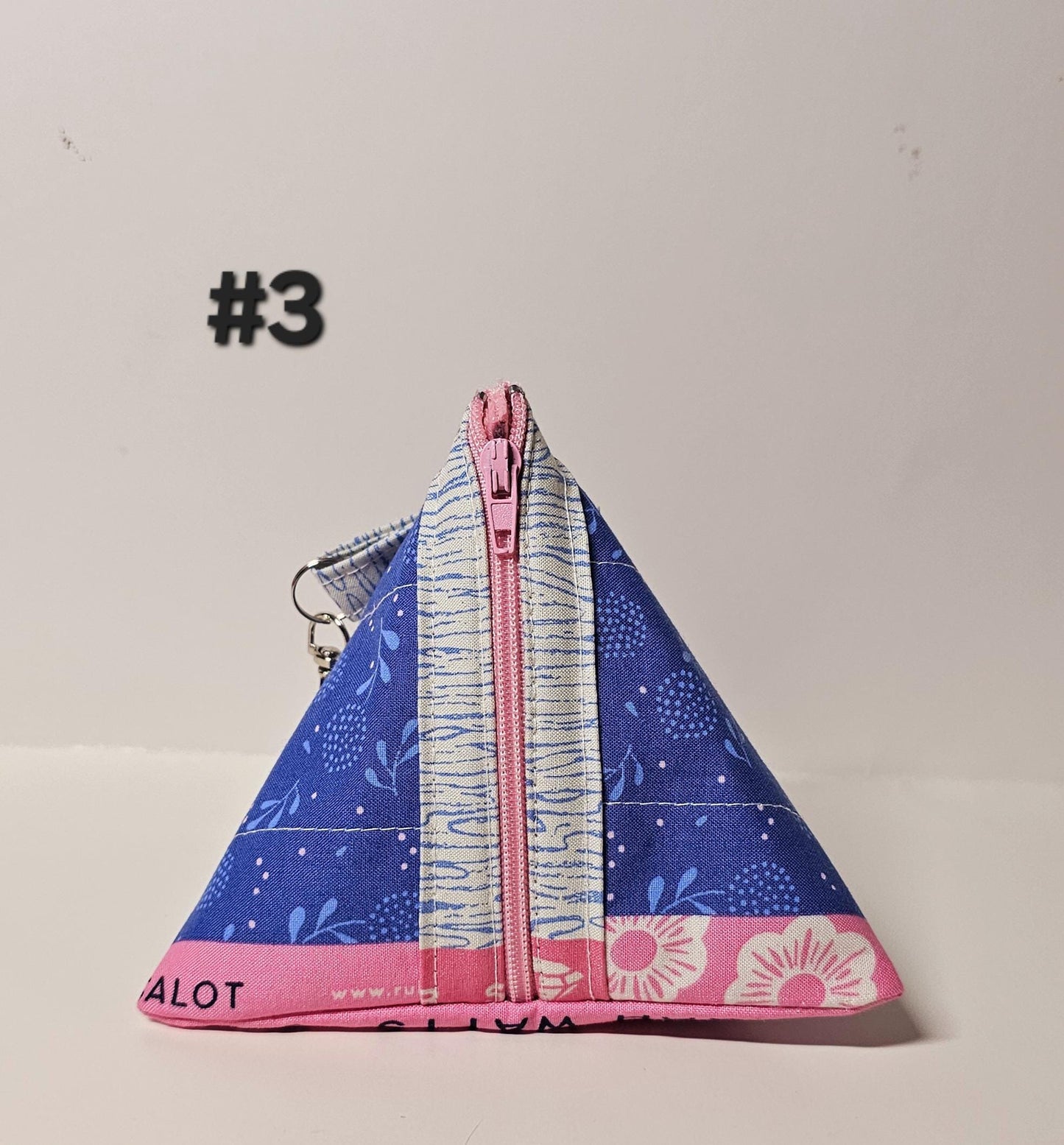 Pyramid Zippered Pouch, Coin Purse, Gifts for Her, Unique Gift, Ruby Star Society, Quilted Pouch, Christmas Gift, Stocking Stuffers, Floral