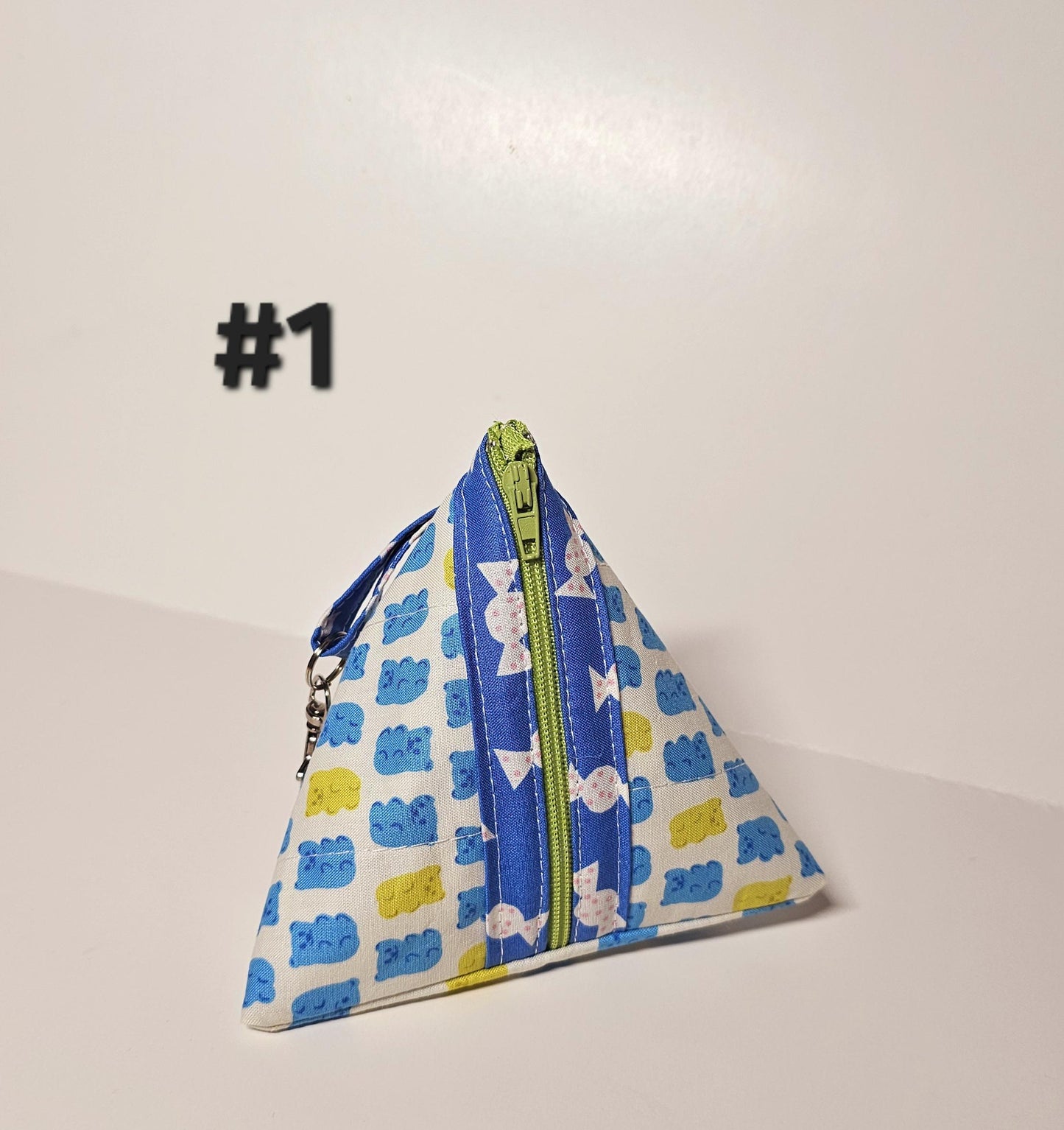 Pyramid Zippered Pouch, Coin Purse, Gifts for Her, Unique Gift, Ruby Star Society, Quilted Pouch, Christmas Gift, Stocking Stuffers, Floral