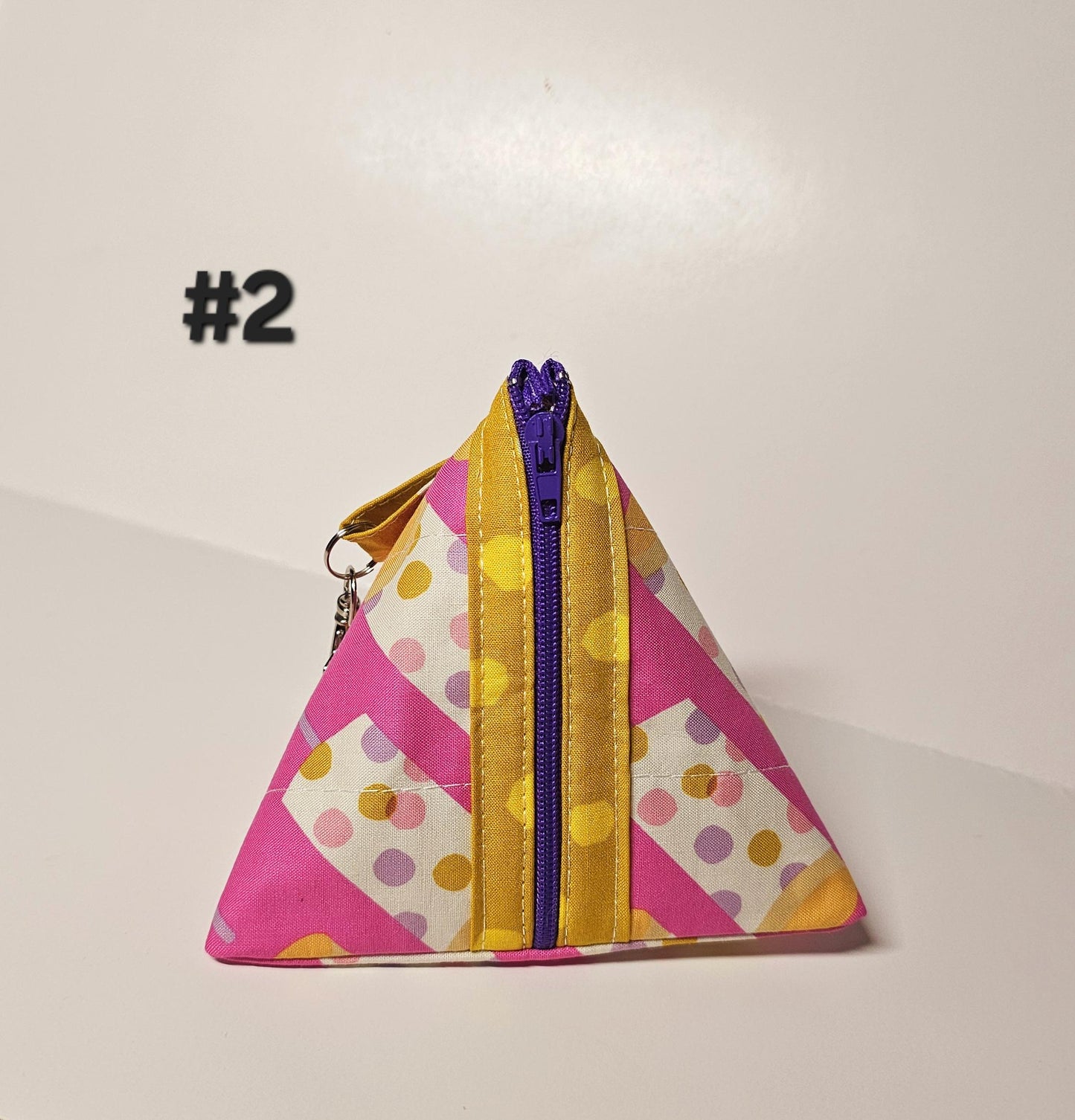 Pyramid Zippered Pouch, Coin Purse, Gifts for Her, Unique Gift, Ruby Star Society, Quilted Pouch, Christmas Gift, Stocking Stuffers, Floral