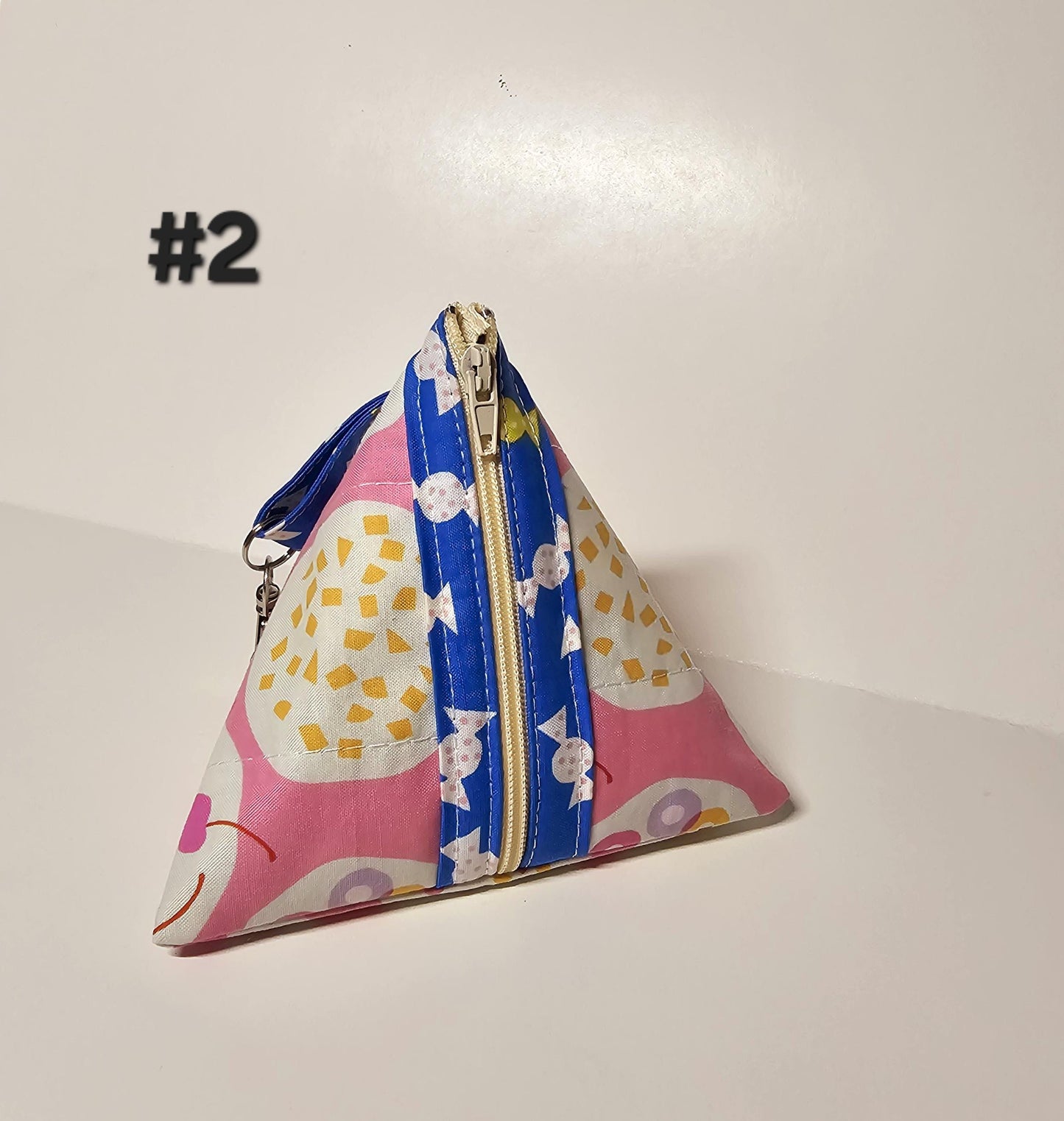 Pyramid Zippered Pouch, Coin Purse, Gifts for Her, Unique Gift, Ruby Star Society, Quilted Pouch, Christmas Gift, Stocking Stuffers, Floral
