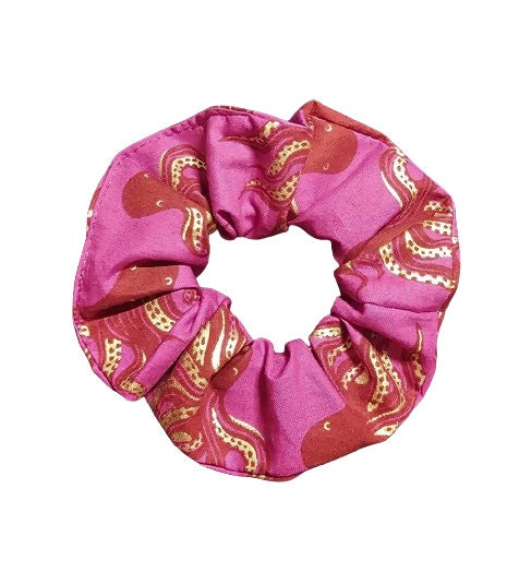 Out of Print Ruby Star Society Fabric, Hair Scrunchies, Hair Tie, Handmade Gift, Mystery Food, RSS Gift, RSS Darlings, Octopus, RSS Kitties