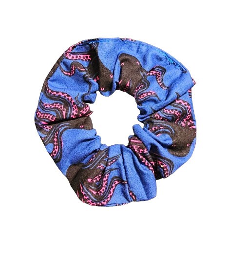 Out of Print Ruby Star Society Fabric, Hair Scrunchies, Hair Tie, Handmade Gift, Mystery Food, RSS Gift, RSS Darlings, Octopus, RSS Kitties