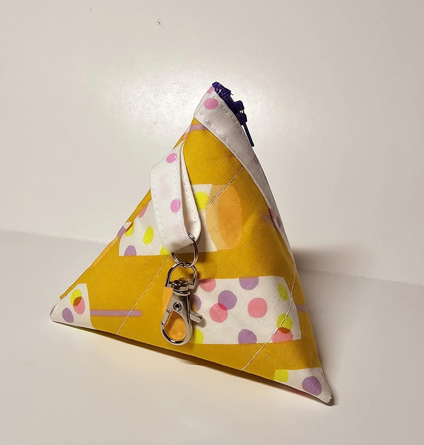 Pyramid Zippered Pouch, Coin Purse, Gifts for Her, Unique Gift, Ruby Star Society, Quilted Pouch, Christmas Gift, Stocking Stuffers, Floral