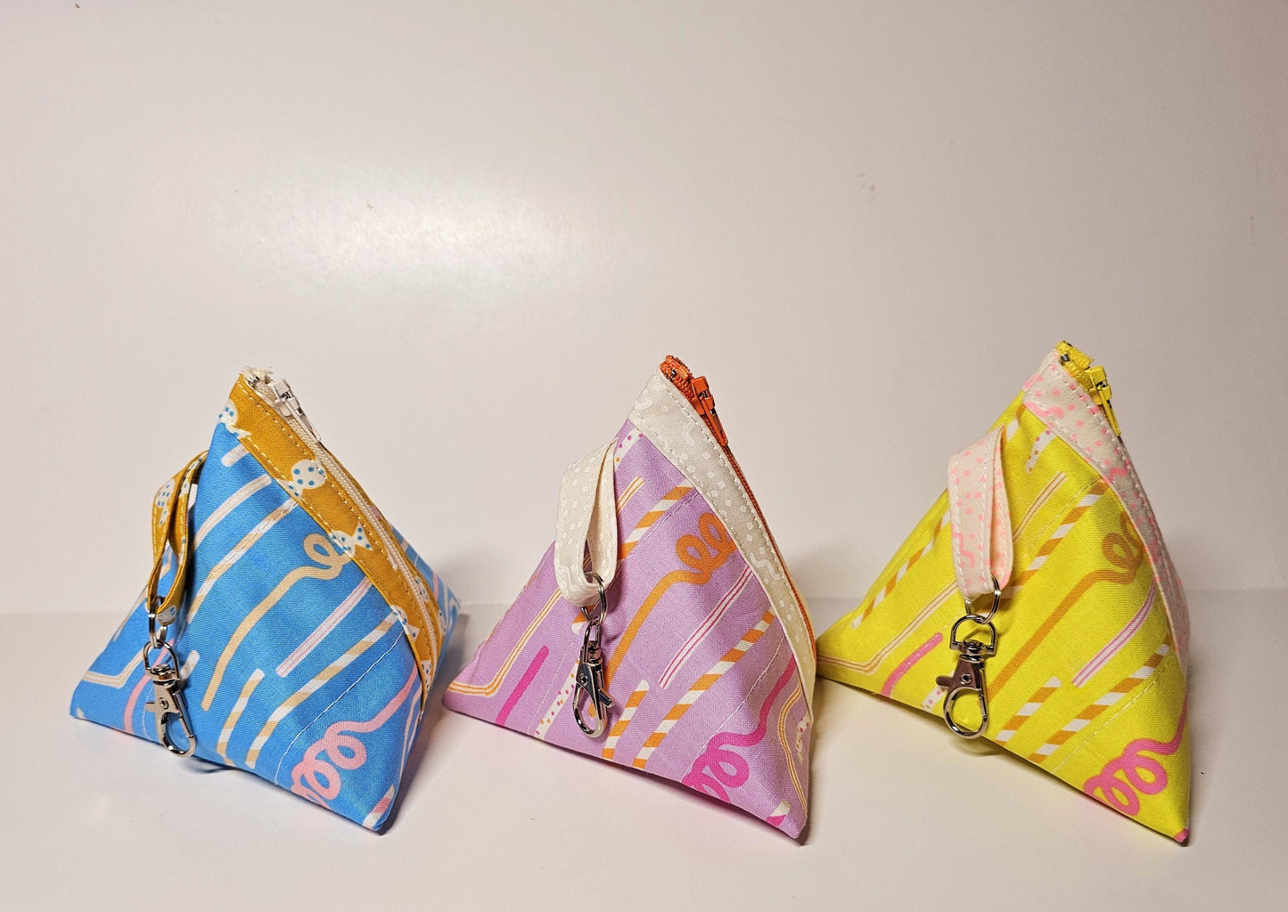 Pyramid Zippered Pouch, Coin Purse, Gifts for Her, Unique Gift, Ruby Star Society, Quilted Pouch, Christmas Gift, Stocking Stuffers, Floral